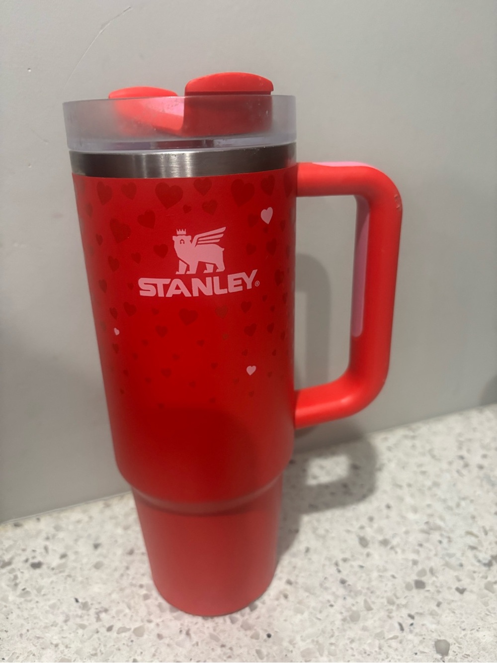 Stanley Red Heart Cup (No straw included) 30 oz.